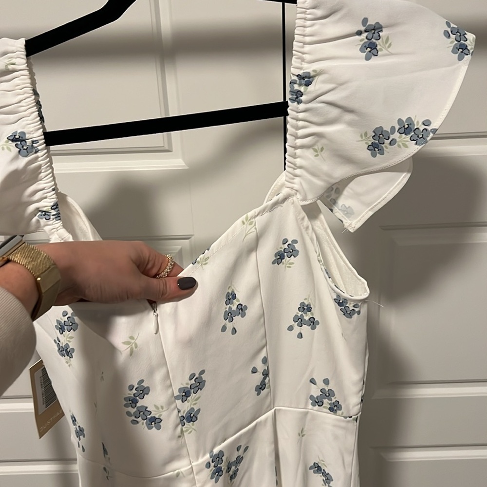 White Floral Dress